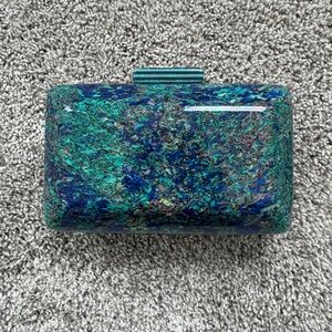 Amazon Blue and Green Clutch